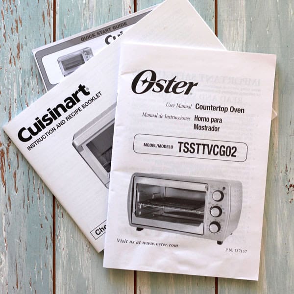 Toaster Oven Manual