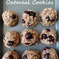 Cinnamon Blueberry Banana Oat Cookies
