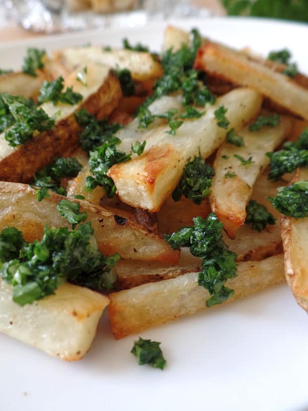 Toaster Oven Garlic Fries Baked With Roasted Garlic