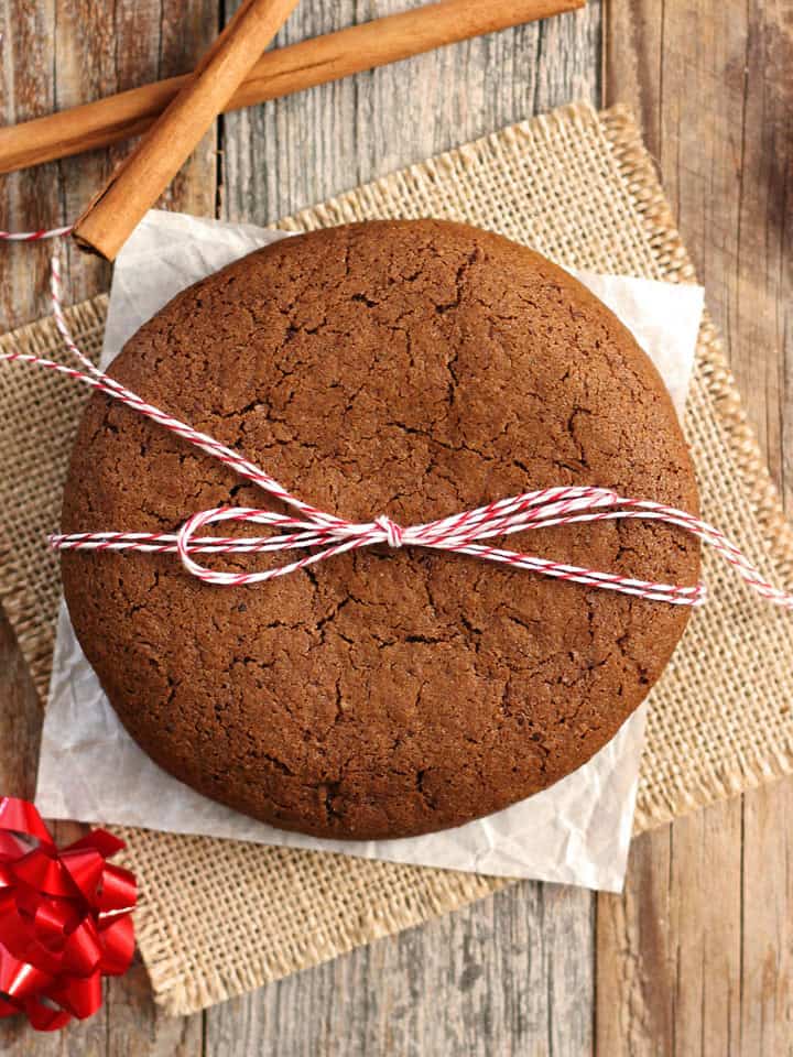 Cast Iron Skillet Gingerbread Cookie for Two - Dessert for Two