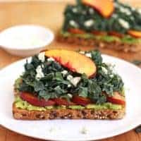 Quick Peach Avocado Toast