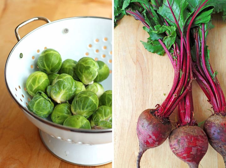 Brussels Sprouts and Beets