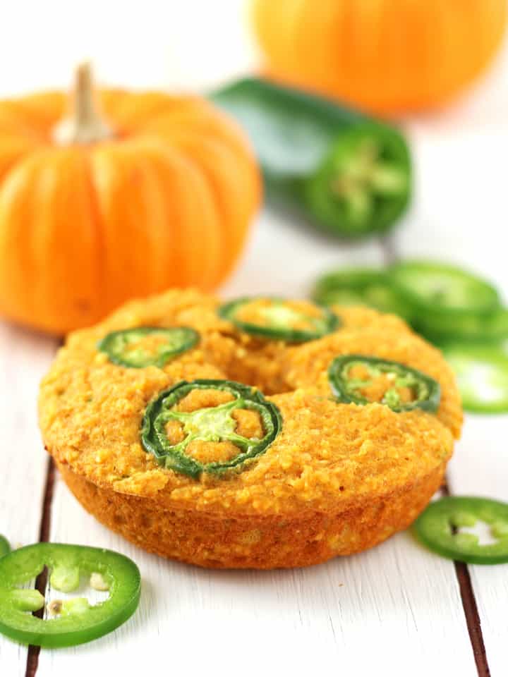 Jalapeño Pumpkin Cornbread Donuts