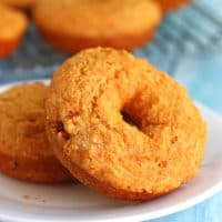 Cheddar Sriracha Cornbread Donuts