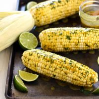 Toaster Oven Baked Corn On The Cob