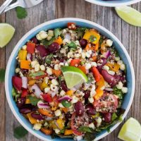 Summer Corn and Quinoa Veggie Salad