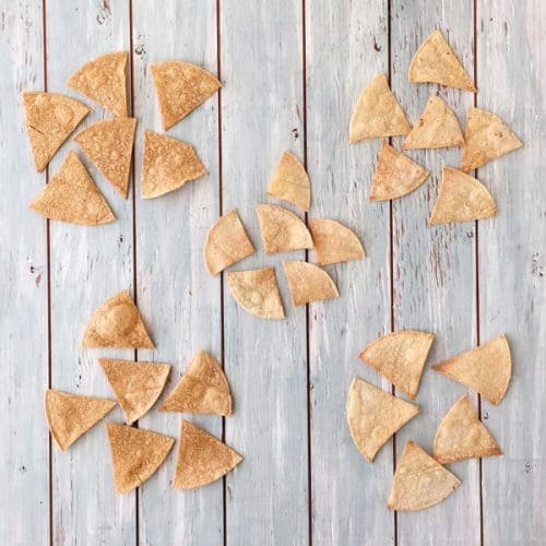 Toaster Oven Baked Corn Tortilla Chips