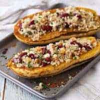Quinoa Stuffed Delicata Squash