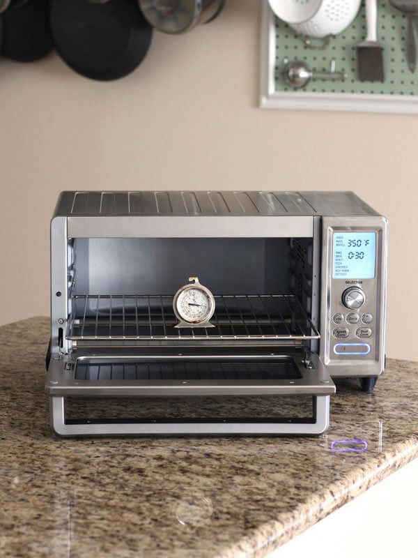 Cuisinart Chef's Convection Toaster Oven on a kitchen counter.