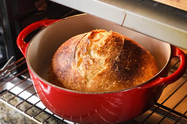 No Knead Dutch Oven Bread Recipe - Mon Petit Four®