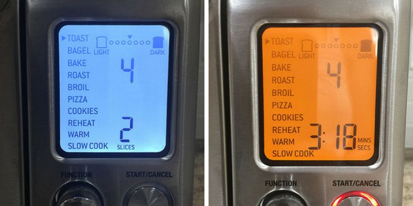 Breville Smart Oven Pro Screen with Toast Selected