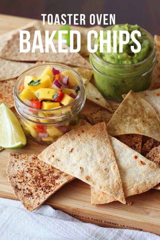Toaster Oven Baked Flour Tortilla Chips