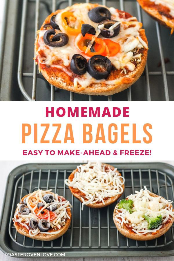 Homemade Frozen Pizza Bagels