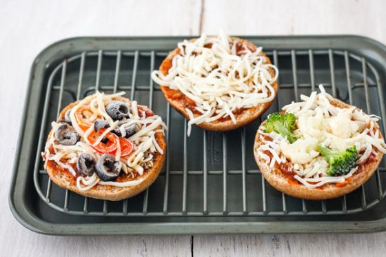 Homemade Frozen Pizza Bagels (Mini Bagel Bites)