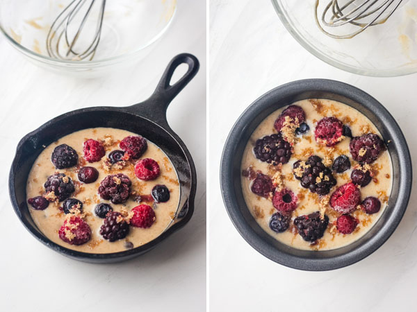 Mini Berry Skillet Cake