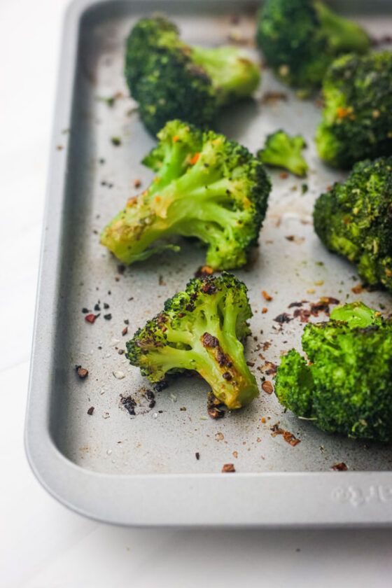 Roasted Frozen Broccoli (Cook in Your Oven or Toaster Oven!)