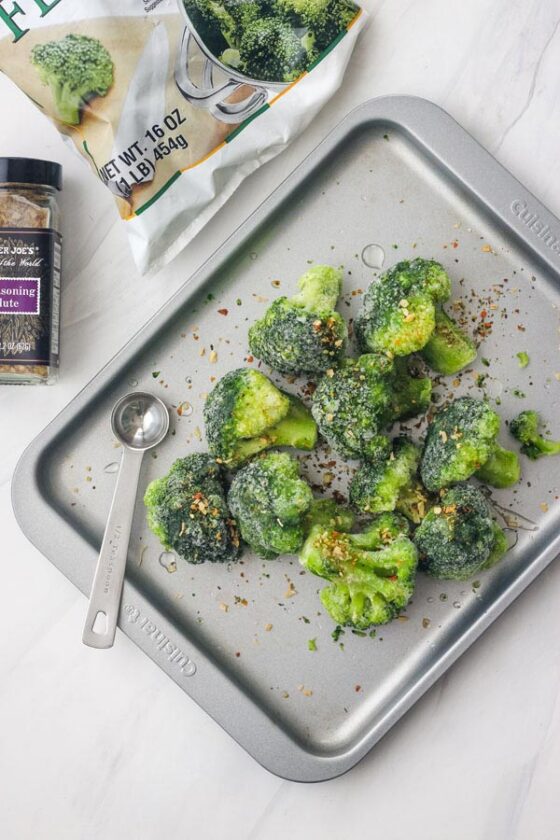 Roasted Frozen Broccoli (Cook in Your Oven or Toaster Oven!)