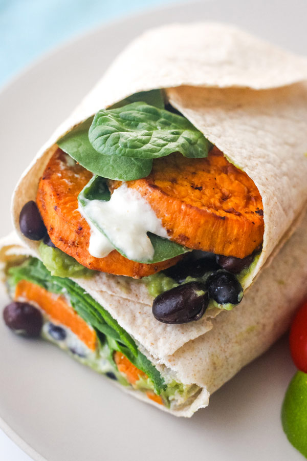 Veggie Sweet Potato Wrap