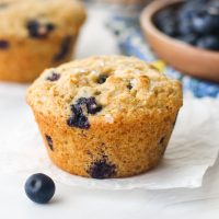 Toaster Oven Blueberry Muffins