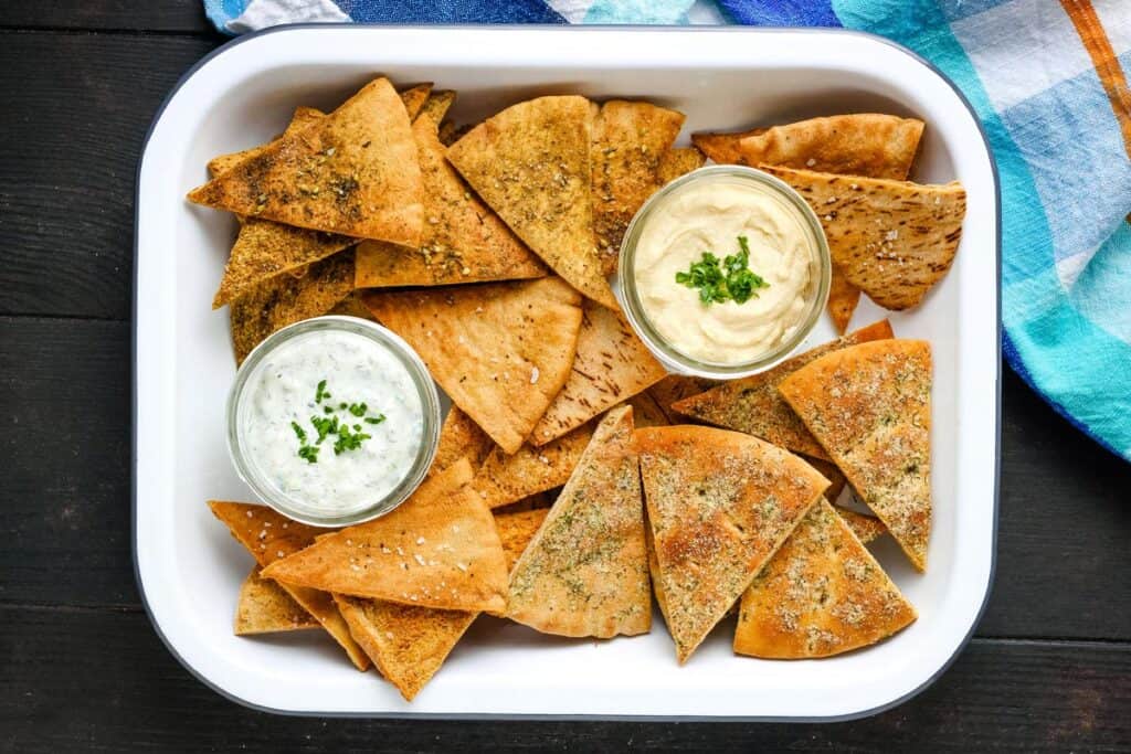 Pita Chips (Baked or Air Fry)
