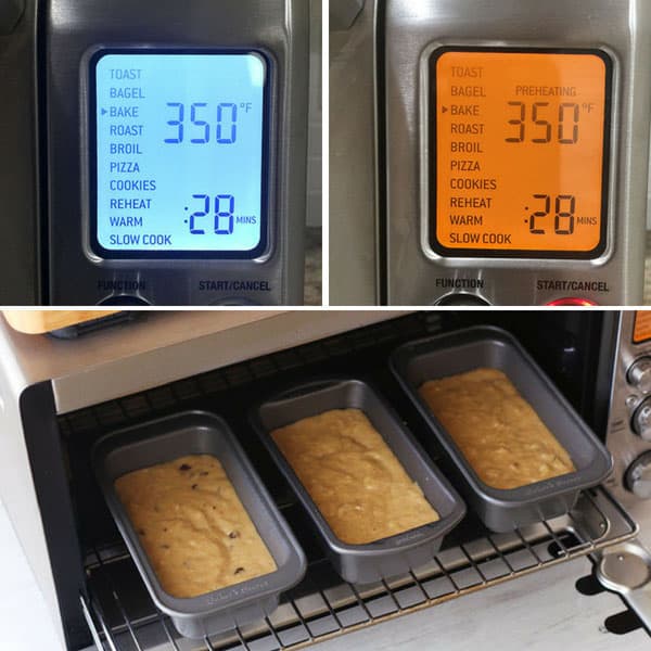 Preheating screen for the Breville Smart Oven Pro.