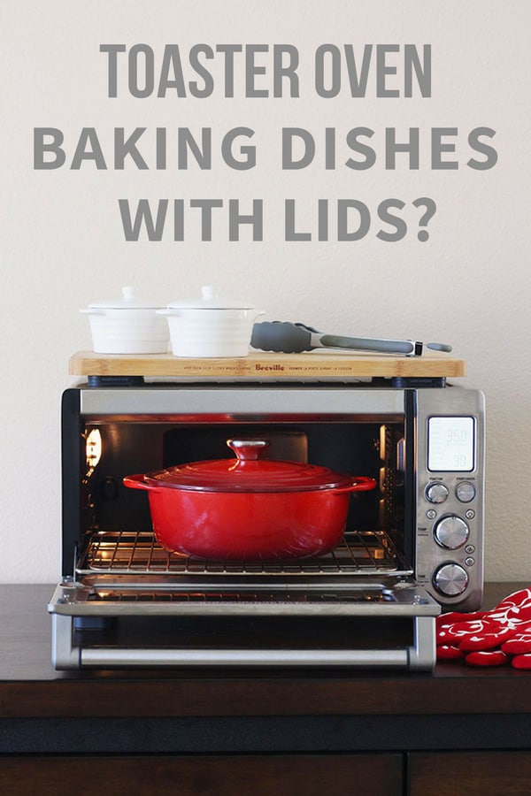 Dutch oven inside of large countertop oven.