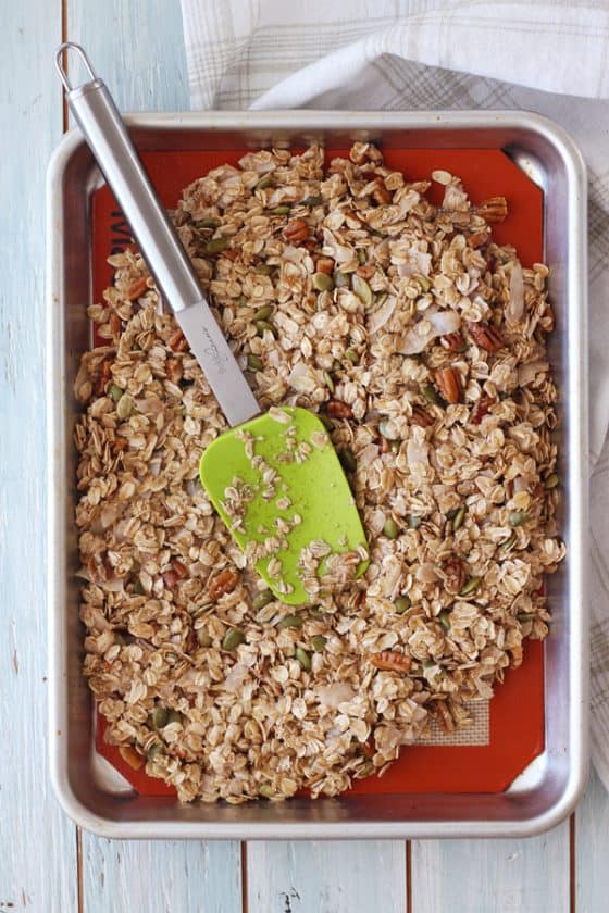 Maple Pecan Granola (Small Batch Toaster Oven Recipe)
