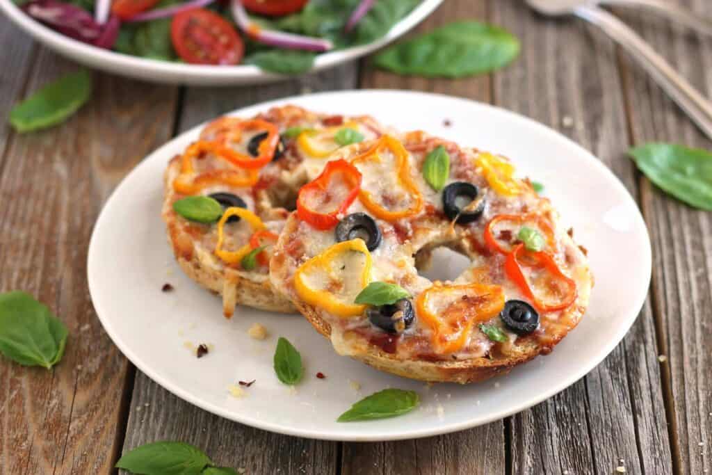 Toaster Oven Pizza Bagels