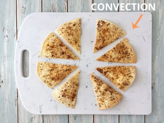 Toaster Oven Baked Flour Tortilla Chips