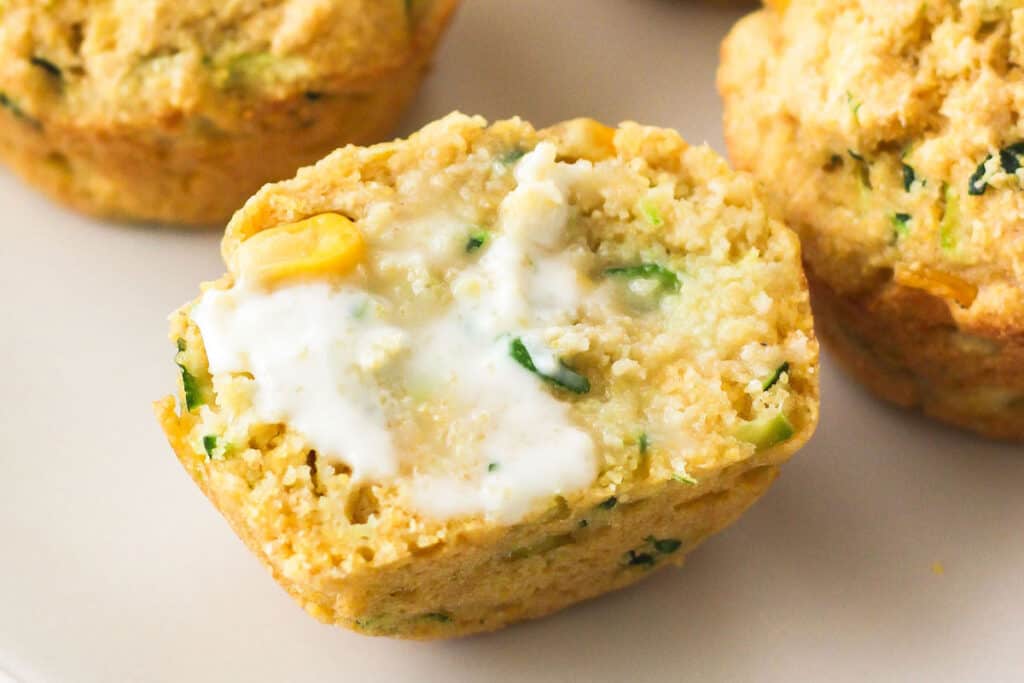 Cornbread Zucchini Muffins Small Batch Recipe Make Just 6 Muffins!